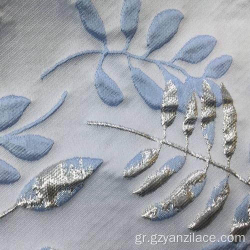 Ανοιχτό μπλε Brocade Jacquard Textile Fabric